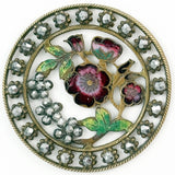 Pierced Enamel Wild Rose