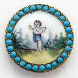 Enamel Flute Player