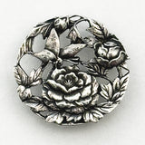 Japoniste Silver Peonies