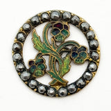 Enamel Pansies
