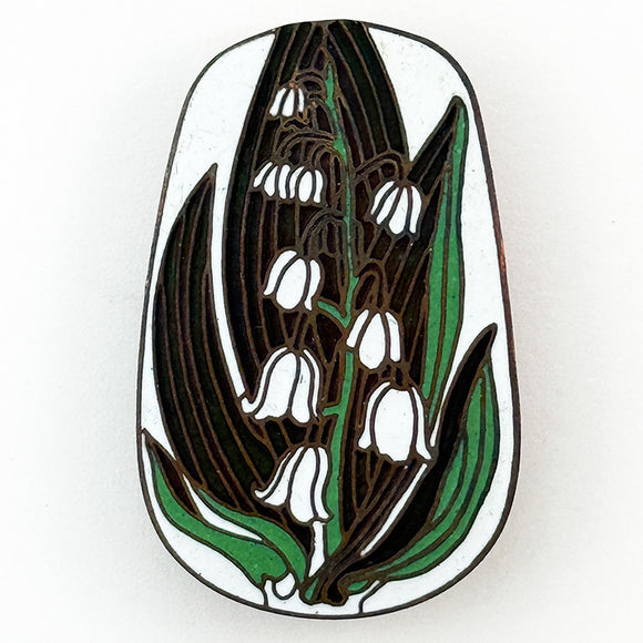 Enamel Lily of the Valley