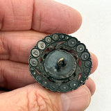 Glass Cameo Portrait with Steel Border