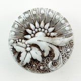 Sepia Lacy Milk Glass
