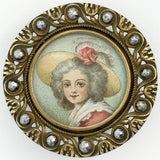 Yellow Hat Under Glass