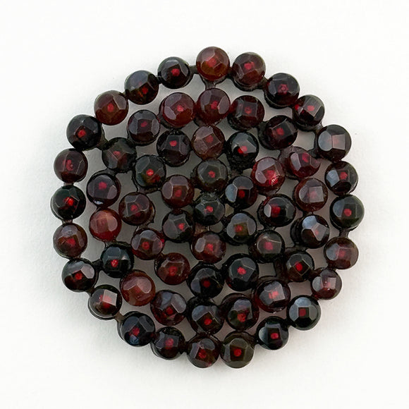 Large Riveted Ruby Glass