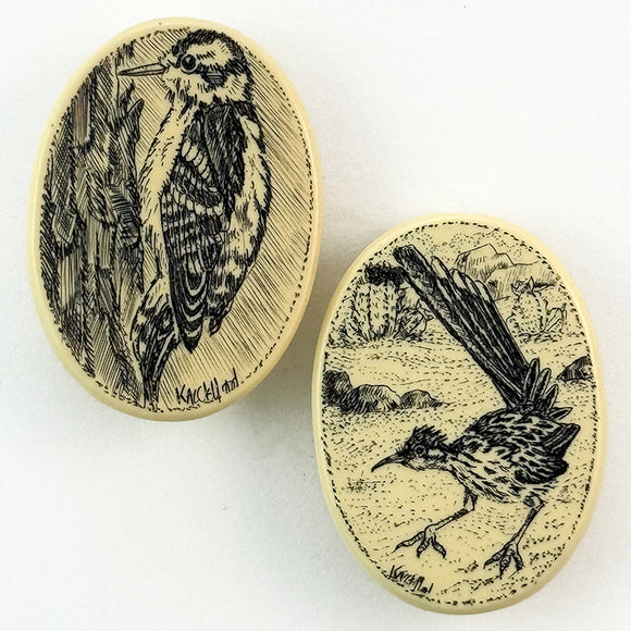 Scrimshaw Birds