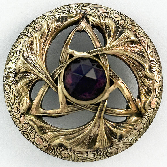 Amethyst Jeweled Triad Design