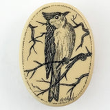 Polymer Scrimshaw Bird