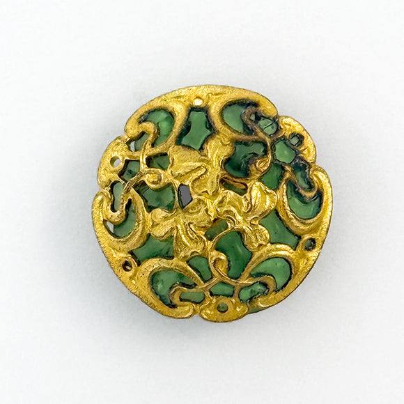 Plique à Jour Shamrocks