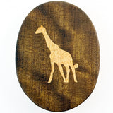 Wood Inlay Giraffe
