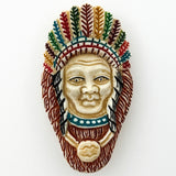 Feather-Bonneted Native American