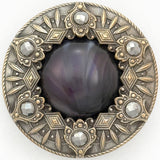 Large Satin Glass Jewel